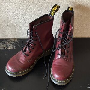 Dr. Martens 1460 Women's Cherry Red Combat Boots
